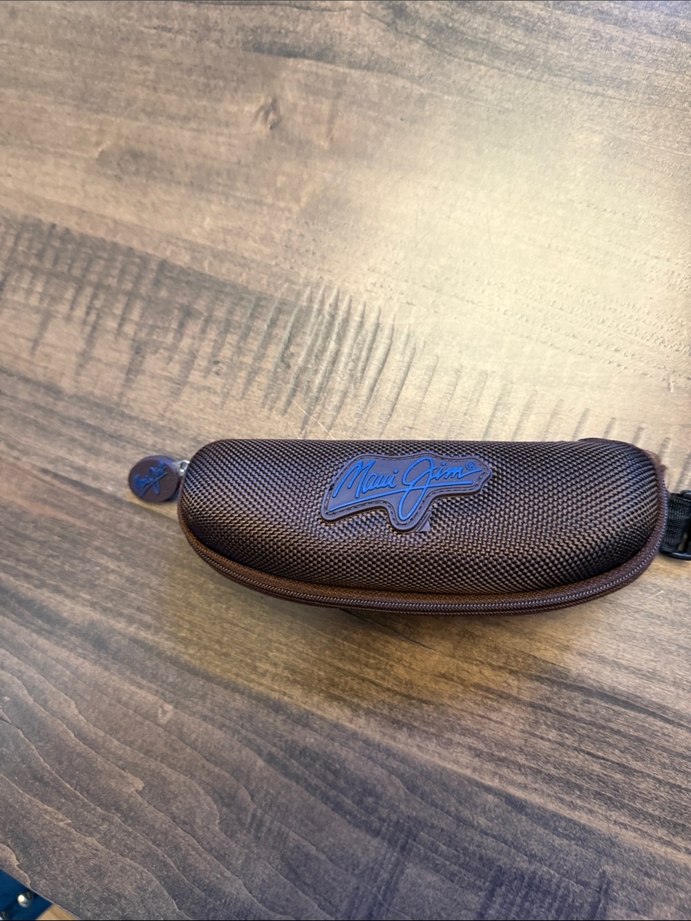 Maui Jim Brown Textured Hard Shell Sunglasses Case